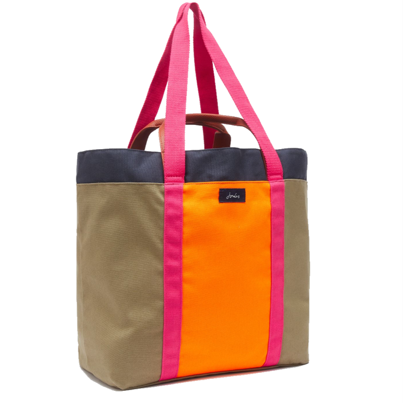 Joules Zoe Canvas Tote Bag - Khaki -3